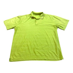 Nike Men’s Dri Fit Golf Tee Polo Collared Short Sleeve Sz XL Green White Striped